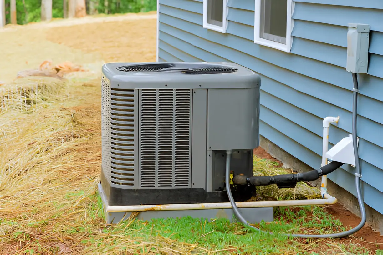 Air conditioning technician performing AC fix in Plant City, FL